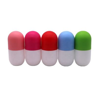 Bottiglia di plastica a forma di capsula in HDPE da 120 ml/130 ml/180 ml per integratori alimentari