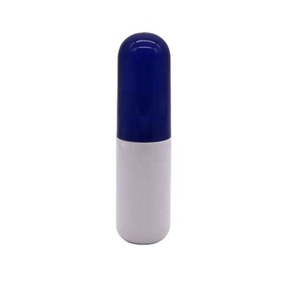 Bottiglia di plastica a forma di mini capsula in PET a colori personalizzabili da 50 ml per le esigenze di cura personale