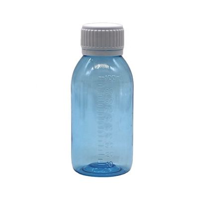 100 ml di sciroppo rotondo di acero per la tosse Bottiglia liquida con tappo a vite e sigillo termico