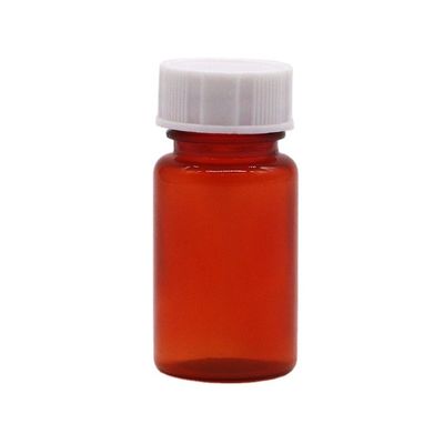 Materiale del colletto PET 15 ml Bottiglia di plastica a forma rotonda per il deposito di capsule solide compresse