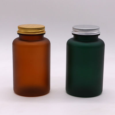 Bottiglia di plastica medica in PET da 250 ml con finitura opaca/con ghiaccio e varie opzioni di colore