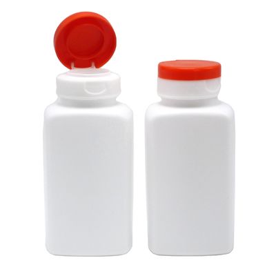 Stampa a schermo Bottiglia di plastica a forma quadrata in HDPE da 190 ml per supplemento medicinale
