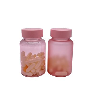 Bottiglia finita in PET Matte a misura di 120 ml con tappo a vite per la capsula di pillole per integratori