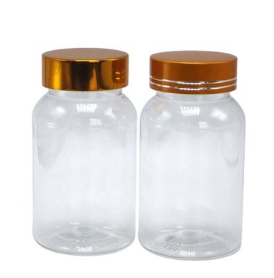 120 ml Bottiglia in PET con tappo a chiusura larga per la confezione di integratori per pillole personalizzate