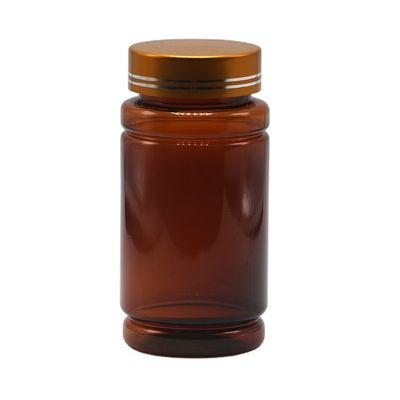 Coperture a prova di bambino PET Bottiglia di plastica a forma di bambù per pillole Capsule Supplemento medicinale per compresse