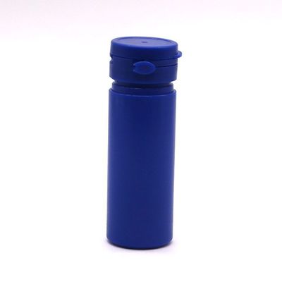 Bottiglia di plastica in HDPE a forma rotonda da 50 ml per lo stoccaggio di integratori di medicina a colori personalizzati