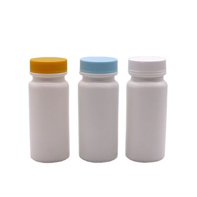 Materiale del colletto HDPE 120ml Bottiglia di plastica bianca per pillole Vitamina Capsula 120CC vuota