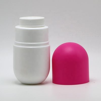 Bottiglia di plastica a forma di capsula in HDPE da 120 ml/130 ml/180 ml per integratori alimentari