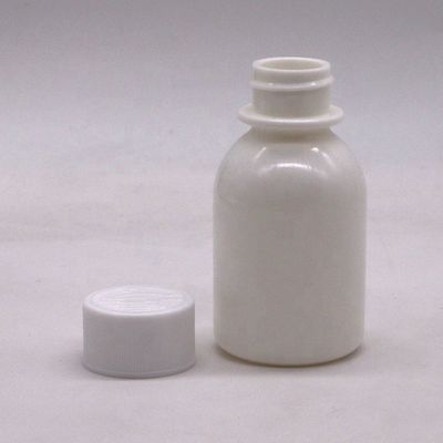 Contenitori per medicinali liquidi anti-ultravioletti sigillati opachi bianchi di tipo HDPE di plastica 60 ml/2 oz