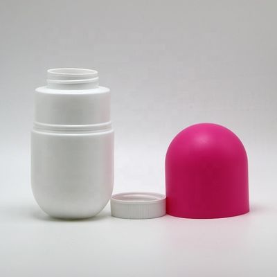 Bottiglia di plastica a forma di capsula in HDPE da 120 ml/130 ml/180 ml per integratori alimentari