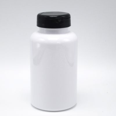 SCREW CAP PET 200 ml Farmacia con prescrizione Bottiglia di plastica bianca per contenitore di medicinali