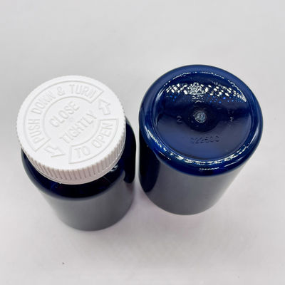 Adesivi per etichette a colori personalizzati PET Plastica 225ml 7.5oz Contenitore per medicinali con tappo