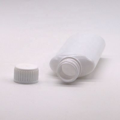 Bottiglia di lavaggio della bocca in PET stampata su misura 200 ml con tappo bianco e tappo stampato