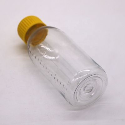 Bottiglia di sciroppo PET vuota marrone/amber/trasparente con tappo a vite a prova di manomissione