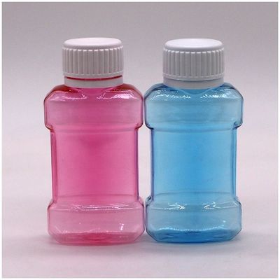 Stampa a colori personalizzata Bottiglia di plastica in PET da 75 ml per lavaggio della bocca