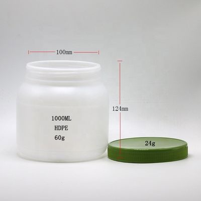 1 litro / 33 oz Bottiglia di plastica confezionamento HDPE Vaso di miele contenitore vuoto per dolcificanti