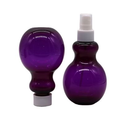 225 ml di bottiglia spray in forma di pera a colori personalizzati in PET per soluzione di imballaggio cosmetico