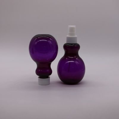 225 ml di bottiglia spray in forma di pera a colori personalizzati in PET per soluzione di imballaggio cosmetico