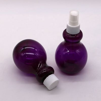 225 ml di bottiglia spray in forma di pera a colori personalizzati in PET per soluzione di imballaggio cosmetico