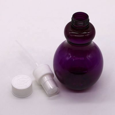 225 ml di bottiglia spray in forma di pera a colori personalizzati in PET per soluzione di imballaggio cosmetico