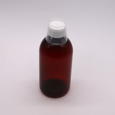 Materiale del corpo PET 300 ml PET Bottiglia vuota per sciroppo per tosse con scala e tappo a prova di manomissione