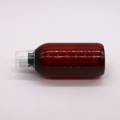 Materiale del corpo PET 300 ml PET Bottiglia vuota per sciroppo per tosse con scala e tappo a prova di manomissione