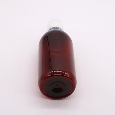 Materiale del corpo PET 300 ml PET Bottiglia vuota per sciroppo per tosse con scala e tappo a prova di manomissione