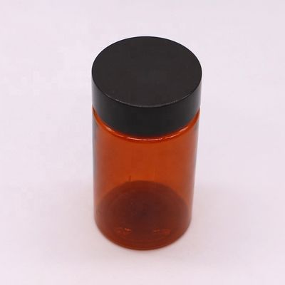 Bottiglia per pillole in plastica su misura da 120 ml con tappi a vite