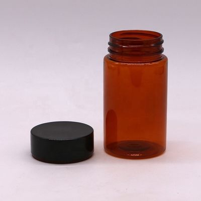 Bottiglia per pillole in plastica su misura da 120 ml con tappi a vite