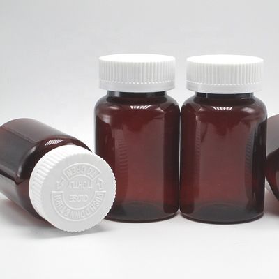 Conservare in modo sicuro i supplementi con 120 ml di 4 oz di compresse di ambra traslucide e tappo