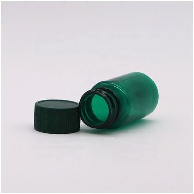 20ML/CC flaconcini trasparenti di plastica in PET con tappi a colori personalizzati e di forma rotonda