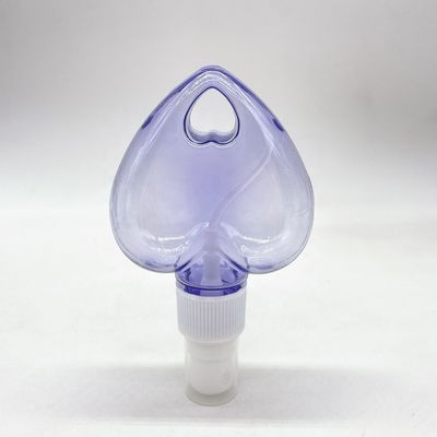 Bottiglia di plastica a spruzzo a forma di cuore / foglia con collare a chiavi pendente materiale PET