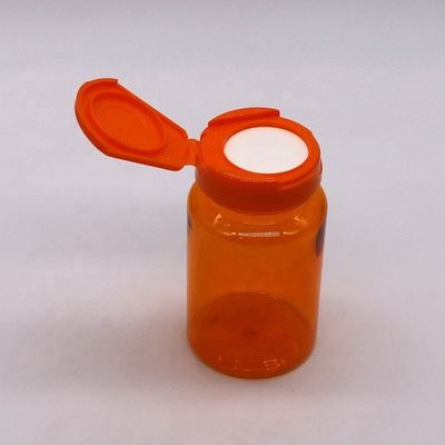 Bottiglia di capsule a colori personalizzati in PET da 150 ml con tappo a doppio battito Bottiglia di medicinali biodegradabili