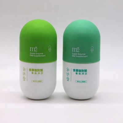 Cappuccio a vite 180 ml Bottiglie di plastica opache vuote per capsule in polvere solida Contenitore di pillole