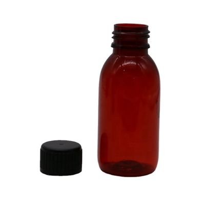 100 ml di medicinale per via orale liquido in bottiglia di plastica con coppa di misura inclusa