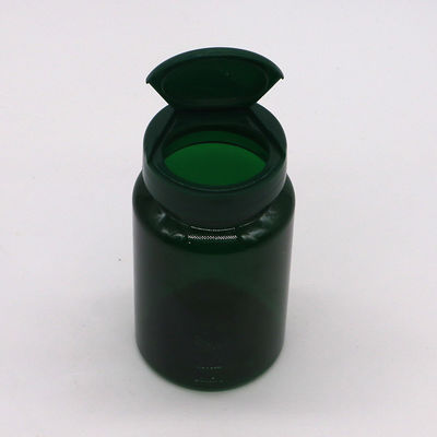 PET 150ml Bottiglia bocca larga Bottiglie vuote di plastica 5oz Contenitori di capsule con tappo flessibile