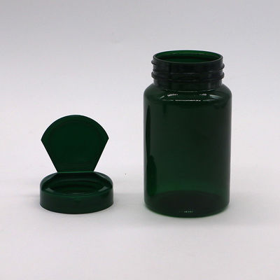 PET 150ml Bottiglia bocca larga Bottiglie vuote di plastica 5oz Contenitori di capsule con tappo flessibile