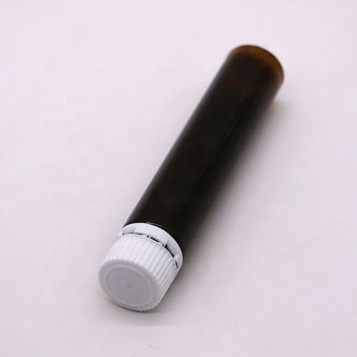 Grado alimentare 25ml/25cc Slim Smooth Amber/Coffee Bottiglia di plastica per liquidi orali con tappo a prova di manomissione