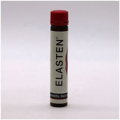 Grado alimentare 25ml/25cc Slim Smooth Amber/Coffee Bottiglia di plastica per liquidi orali con tappo a prova di manomissione