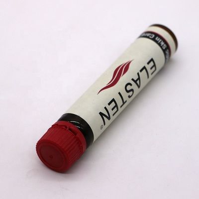 Grado alimentare 25ml/25cc Slim Smooth Amber/Coffee Bottiglia di plastica per liquidi orali con tappo a prova di manomissione