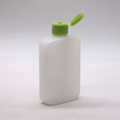 Bottiglia cosmetica piatta quadrata in HDPE da 120 ml con colore personalizzato e coperchio a spirale