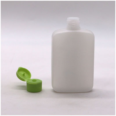 Bottiglia cosmetica piatta quadrata in HDPE da 120 ml con colore personalizzato e coperchio a spirale