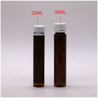 Bottiglia per liquidi orali in plastica in PET 20ML/20CC con tappo a prova di manomissione per prodotti sanitari