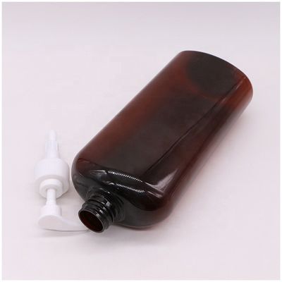 Flascia di shampoo/lozione a color personalizzabile a vite 750ml PET per materiale di stampa a crema
