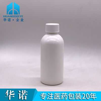 Etichette personalizzate Bottiglia di liquido orale vuota in HDPE da 200 ml per sciroppo e collutorio