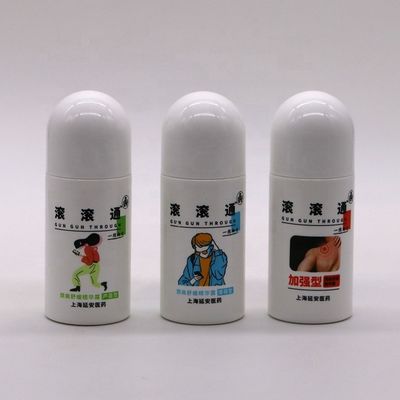 50 ml/50cc di HDPE bianco di plastica rotolo su bottiglia di forma rotonda per altri prodotti cosmetici essenziali