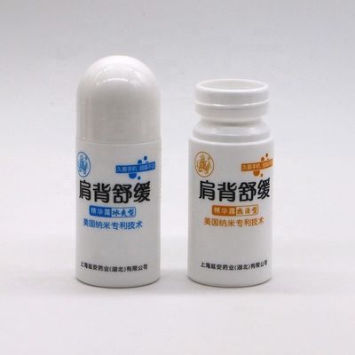 50 ml/50cc di HDPE bianco di plastica rotolo su bottiglia di forma rotonda per altri prodotti cosmetici essenziali