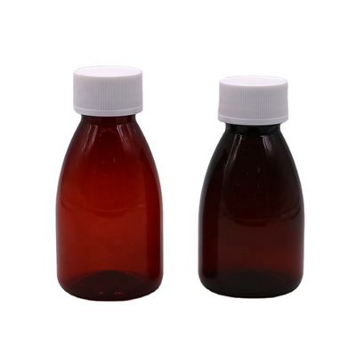 Colori personalizzati Bottiglia per liquidi orali in plastica di 100 ml con tappo di sicurezza
