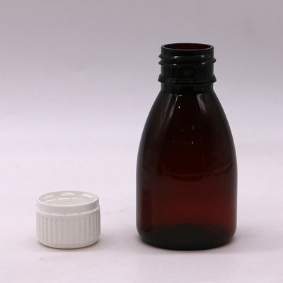 Colori personalizzati Bottiglia per liquidi orali in plastica di 100 ml con tappo di sicurezza