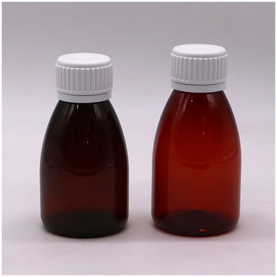 Colori personalizzati Bottiglia per liquidi orali in plastica di 100 ml con tappo di sicurezza